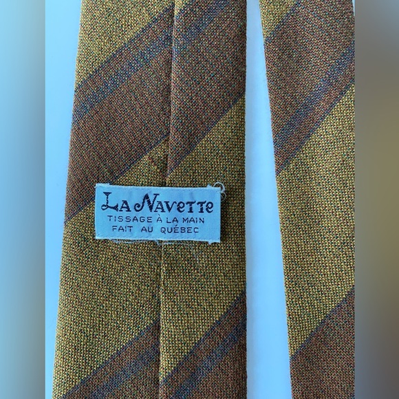 VTG La Navette Wool Tie - Picture 3 of 8